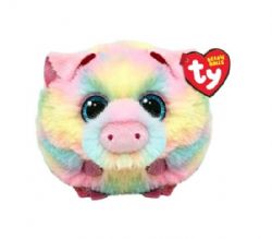 PELUCHE TY BEANIE BALLS - PICASSO LE PETIT COCHON COLORÉ PUFFIES 4